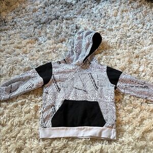 Stylish Black and White Kids Hoodie
